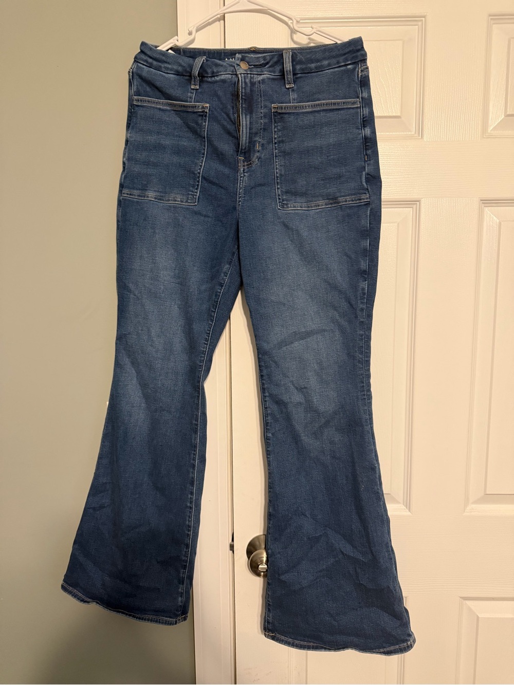 American Eagle Outfitters Dark Blue Denim Flare Jeans